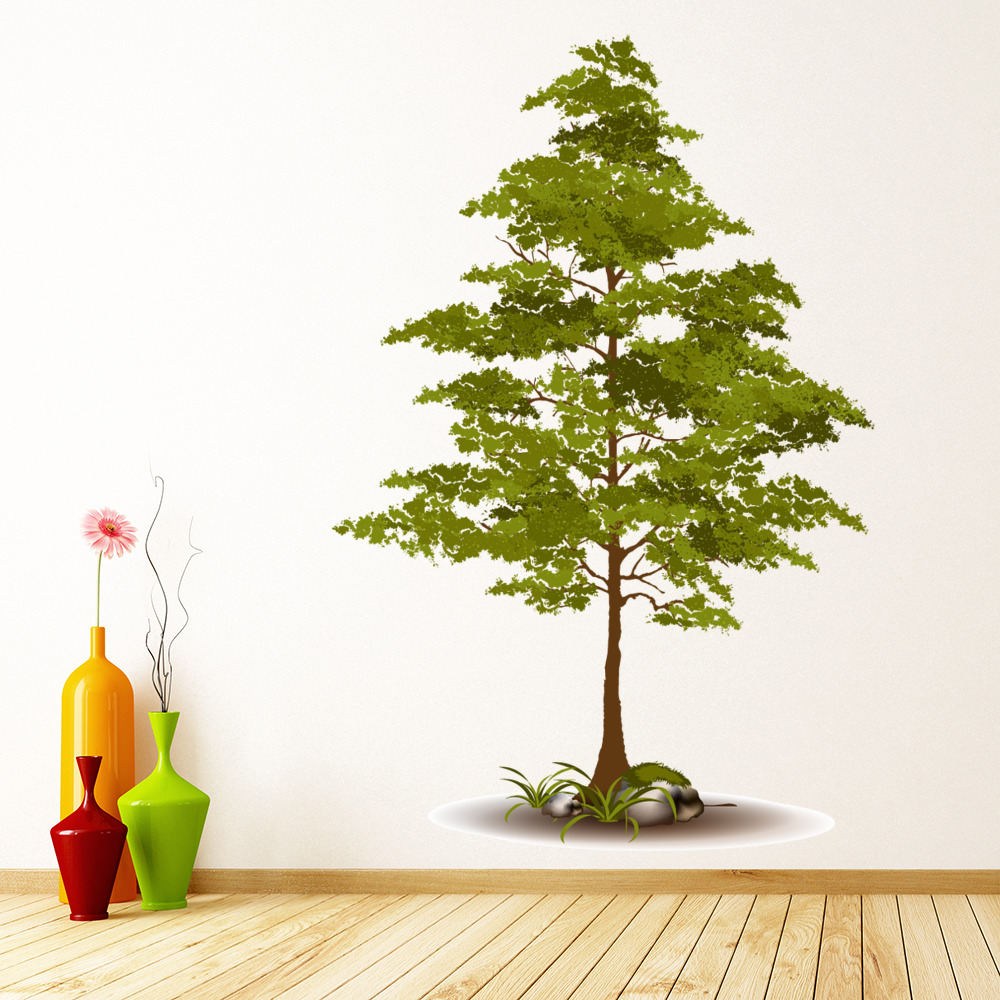 Green Tree Woods Forest Wall Sticker | Icon Wall Stickers